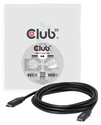 Zdjęcie produktu dla CLUB3D CAC-2506, 2 m, USB C, USB C, 0 Gbit/s, Czarny