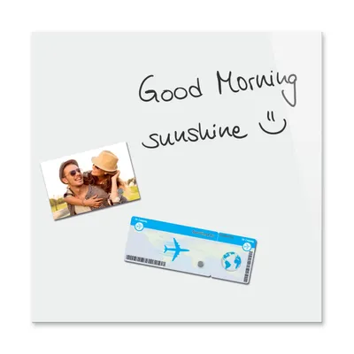 Produktbild von Be!Board Glas Magnettafel B1100 45x45cm Whiteboard Glasboard Magnet Tafel weiß
