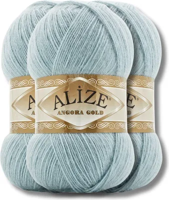 Produktbild von Alize 3x 100g Angora Gold Wolle, Uni, Häkeln, Stricken (114)