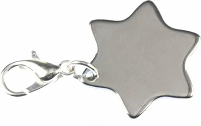 Produktbild von Stern Charm Anhänger Bettelarmband Miniblings Sterne Star Weihnachten Davidstern