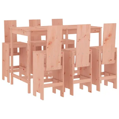 Produktbild von 7-tlg. Gartenbar-Set Massivholz Douglasie
