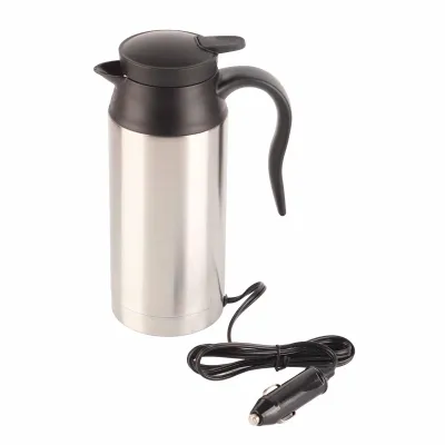 Immagine prodotto di 750ML Bollitore per auto in acciaio inox per tè caffè Thermos tazza scaldabagno 12V