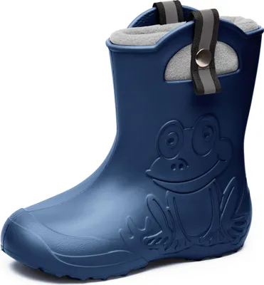 Produktbild von Ladeheid Kinder Federleichte Gummistiefel Thermo Fütterung Mädchen Jungen Rutschfest Regenstiefel Kinder Regenschuhe LA-CA-Frog245 (Gelb, 32/33 EU)