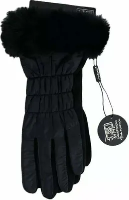 schwarze Handschuhe