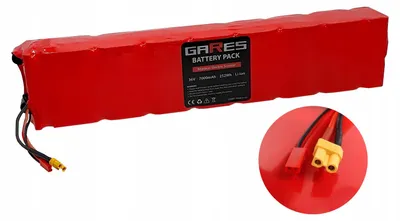 Obrázek produktu pro Gares Baterie pro elektrokoloběľku Univerzální baterie | 36V 7,0Ah | Konektor XT30 | Li-Ion akumulátor s vysokým dojezdem