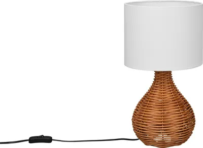 Produktbild von lightling Trout Tischleuchte, Ø 22 cm, Höhe: 150 cm, naturbelassen, Rattangeflecht, ohne Leuchtmittel E27, 25 Watt