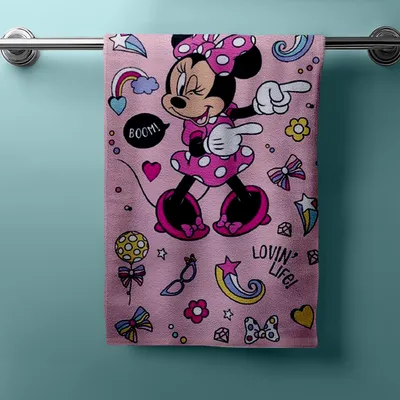Produktbild von Disney Minnie Mouse Duschtuch Strandtuch Badetuch  70 x 140 cm