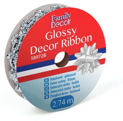 Imagen del producto de Cinta decorativa - brillante - 2,74 metros