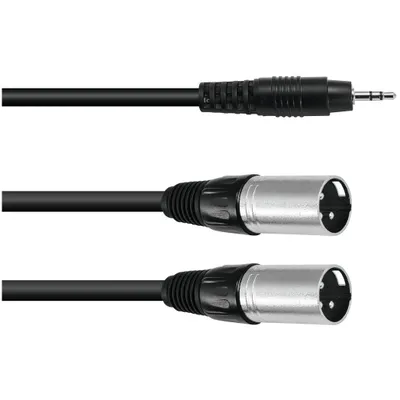 Immagine prodotto di Omnitronic 30225158 Cavo adattatore XLR [1x spina jack 3,5 mm