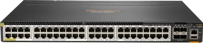 Zdjęcie produktu dla HPE Aruba Networking CX 6300M 48-port Smart Rate 1/2.5/5GbE Class 6 PoE and 4-port SFP56 Switch, Zarządzany, L3, Obsługa PoE, Możliwości montowania w stelażu, 1U