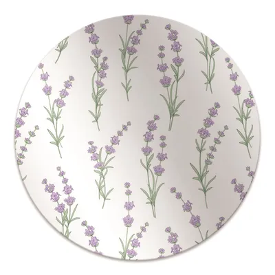 Produktbild von Rundmatte - Stuhlunterlage Bürostuhlunterlage - Rund Ø 100 cm - Bodenmatte - Fußmatte - Lavendelblumen