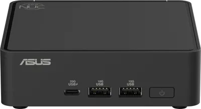 Image de ASUS NUC 15 Pro Slim Kit RNUC15CRKV700002 - Barebone - Mini-PC - 1 x Core Ultra 7 265H / 1,7 GHz - vPro - RAM 0 Go - Arc Graphics 140T - Wi-Fi 6, Wi-Fi 7, Bluetooth, 1GbE, 2.5GbE - WLAN : 802.11a/b/g/n/ac/ax/be, Bluetooth 5.4 - Schwarz