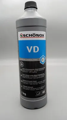 Produktbild von SCHÖNOX VD Dispersionsvorstrich 1 kg | Grundierung für Vinyl, Spachtelmasse & Bodenaufbau