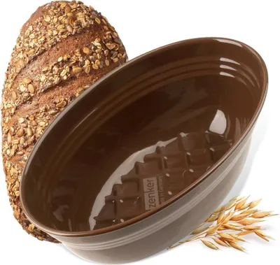 Produktbild von Zenker Brotbackform oval Dein Brot!, 26,5x16,5cm, Emaille