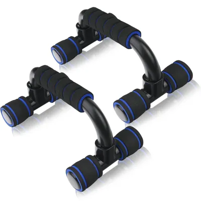 Immagine prodotto di Flessioni push-up bars - Impugnature antiscivolo in schiuma - Telaio a H - Max 150 kg