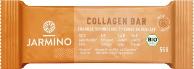 Obrázek produktu pro JARMINO Kolagenová tyčinka Peanut (12 ks)