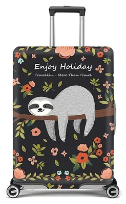 Image de Housse de protection élastique pour valises de voyage, taille M (22-25 pouces)