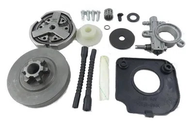 Produktbild von MATRIX Ersatzteil Kupplung Ölpumpe Set für Benzin Kettensäge Motorsäge MCS 38-36
