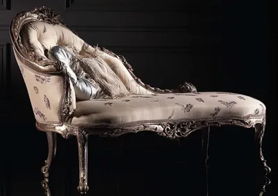 Immagine prodotto di Chaise longue Lusso chaise longue Soggiorno Chaise lounge Panca relax Legno vero Nuovo