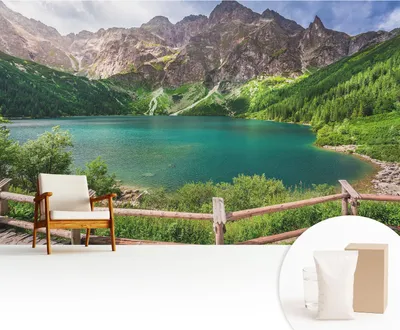 Produktbild von Fototapete  - 416x254 cm - Tapete - Wandtapete - Wandbilder - Dekofolie - Tapete Folie - Wand - Dekoration - Wohnzimmer - Berglandschaft