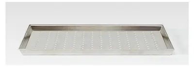 Produktbild von Rechteckige Pasteria- und Pizzaform aus Aluminiumlegierung 3003, gelocht, 50 x 35 x 3 cm
