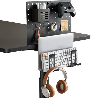 Image de Omgoods - Rangement de bureau - Support multifonction pour ordinateur portable et casque