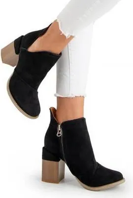 Produktbild von Damen Schlicht Stiefeletten Damenschuhe Klassische Stiefel Ariko Schwarz Gr.39