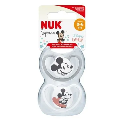 Produktbild von Nuk - Space - Disney - Silicone Pacifiers (2 pcs) 0-6m - Mickey