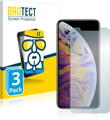 Produktbild von 3x BROTECT Schutzglas für Apple iPhone Xs Max / 11 Pro Max Schutzfolie Panzer Folie Glas Display Schutz klar
