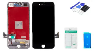 Produktbild von iPhone 8 Display schwarz - Set