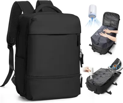 Immagine prodotto di Zaino sottovuoto - Borse da viaggio - Impermeabile - Con pompa - 32 x 20 x 42 cm - Nero