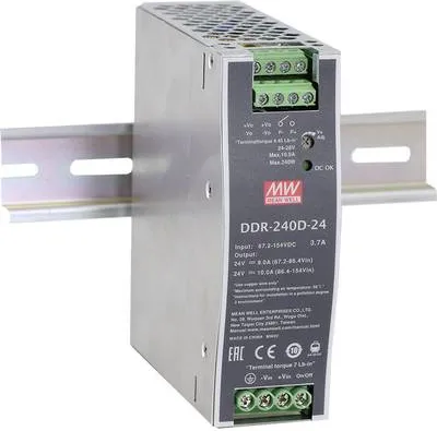 Obrázek produktu pro Napájecí zdroj a měnič napětí MEAN WELL DDR-240D-24 (DDR-240D-24)