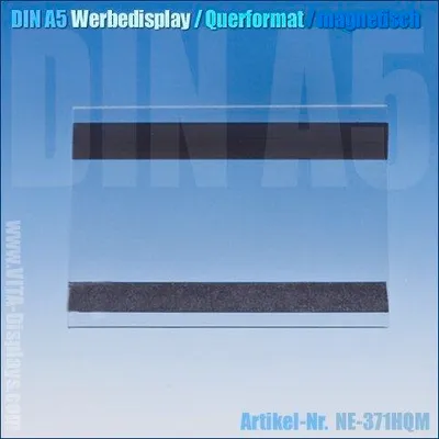 Produktbild von DIN A5 Display / hängend / quer (magnetisch)