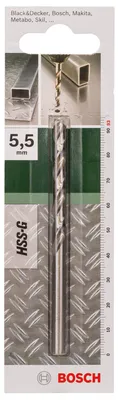 Produktbild von Metallbohrer HSS-G, DIN 338 D= 5,5 mm; L= 93 mm