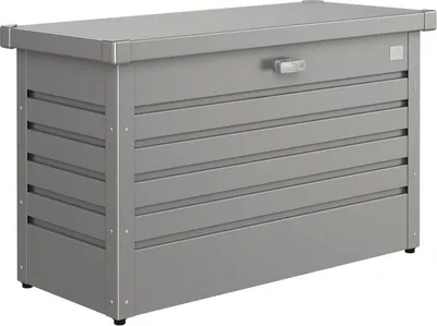 Produktbild von Biohort LeisureTime Box 100, Aufbewahrungsbox, Grau, Quarz-metallic, Rechteckig, Galvanisiertes Stahl, Einfarbig, Draußen