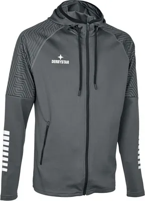 Produktbild von DERBYSTAR Primo Kapuzenjacke v24, Gr.128, grau weiss
