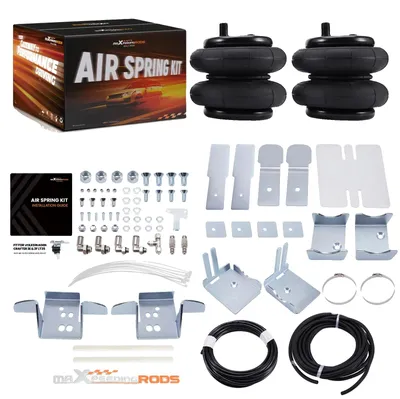 Imagen del producto de Kit de suspensión neumática, capacidad de carga de 4000 kg, bolsas de aire para cargas pesadas, compatibilidad con modelos de 2006 a 2017, instalación mediante tornillos, presión de aire ajustable