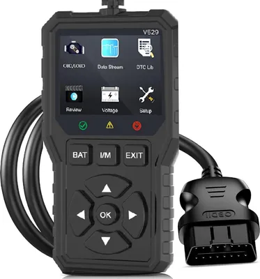 Produktbild von OBD2 Diagnosegerät – Professioneller OBD-II Fehlercodeleser, Motordiagnosegerät mit Echtzeitdaten & 10 Sprachen, für PKW & SUV geeignet