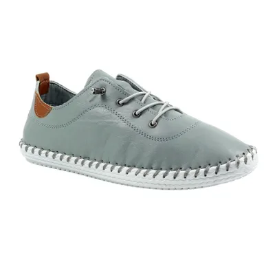 Immagine prodotto di Lunar - Scarpe da donna in tela "St Ives", pelle GS285 (38 EU) (Grigio)