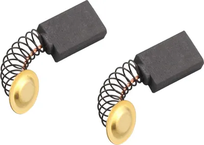 Produktbild von 2x Trade-Shop Kohlebürsten Motorkohlen Schleifkohlen 6,5 x 10,5 x 17/18mm für viele Kettensägen, kompatibel mit Makita 405/5016
