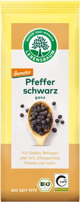 Zdjęcie produktu dla PIEPRZ CZARNY ZIARNISTY DEMETER50 g - LEBENSBAUM
