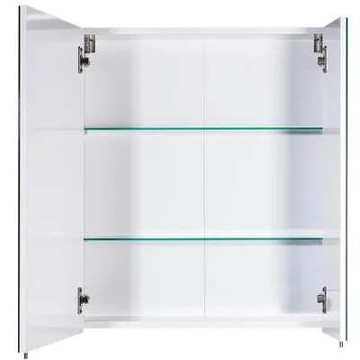 Obrázok produktu pre MÖBELPARTNER Základná zrkadlová skrinka 134105 biely lesk 60,0 x 16,0 x 70,7 cm