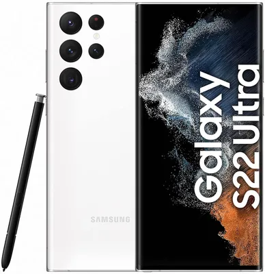 Zdjęcie produktu dla Samsung Galaxy S22 Ultra SM-S908B, 17,3 cm (6.8"), 12 GB, 256 GB, 108 MP, Android 12, Biały