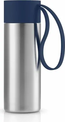 Produktbild von Eva Solo Isolierbecher To Go Cup, Edelstahl, Kunststoff, Silikon, Navy Blue, 350 ml, 567000