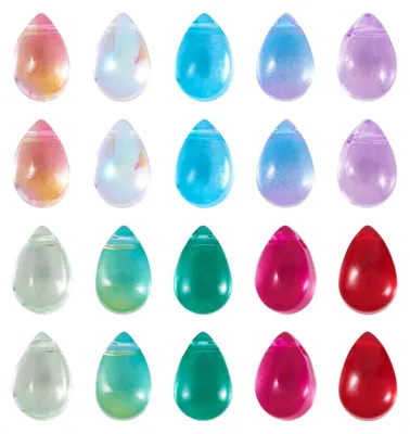 Produktbild von 200 tropfenförmige Glasperlen für Schmuck