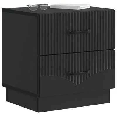 Produktbild von vidaXL Nachttisch Schwarz 43 x 34,5 x 44,5 cm Holzwerkstoff