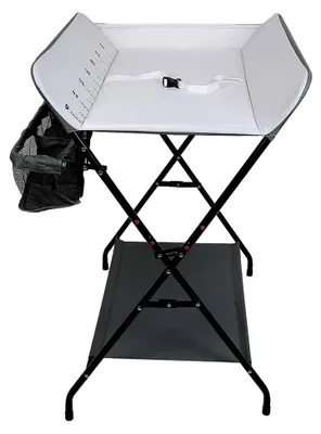 Produktbild von Wickeltisch, zusammenklappbar, 55,5 x 79 x 96 cm, Grau