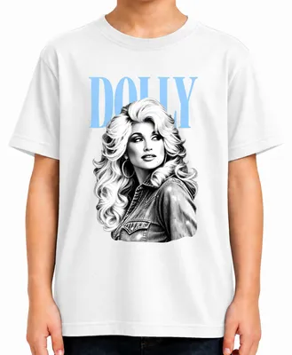 Obrázok produktu pre Dolly Parton, legendárna interpretka country hudby, vintage, retro, tričko s potlačou, biela farba, veľkosť 104