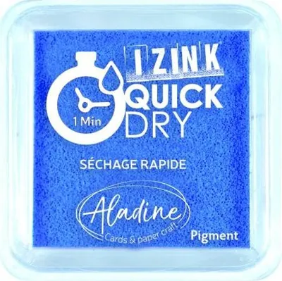 Immagine prodotto di Tampone per timbri IZINK Quick Dry a secco rapido - blu