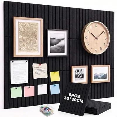 Zdjęcie produktu dla Tablice korkowe ścienne samoprzylepne filcowe do biura 6 szt 30X30 cm